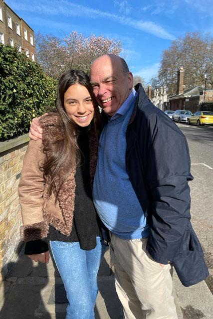 Photo of Hannah Lynch and her father, Mike