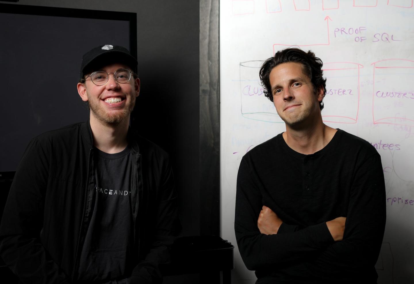 Space and Time founders Scott Dykstra and Nate Holiday.