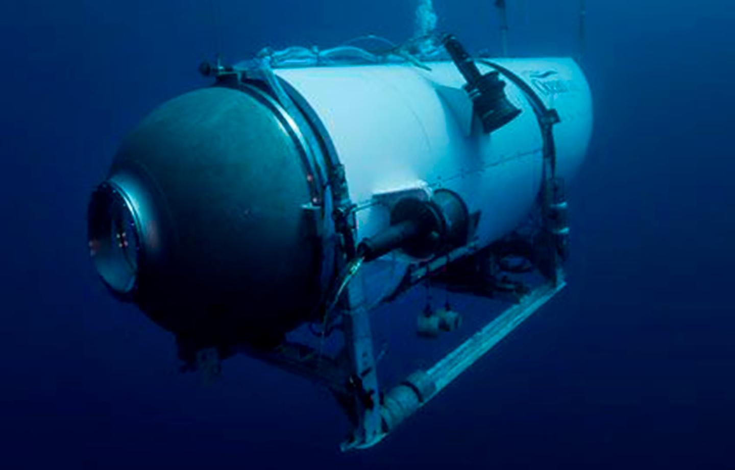 Titan submersible underwater