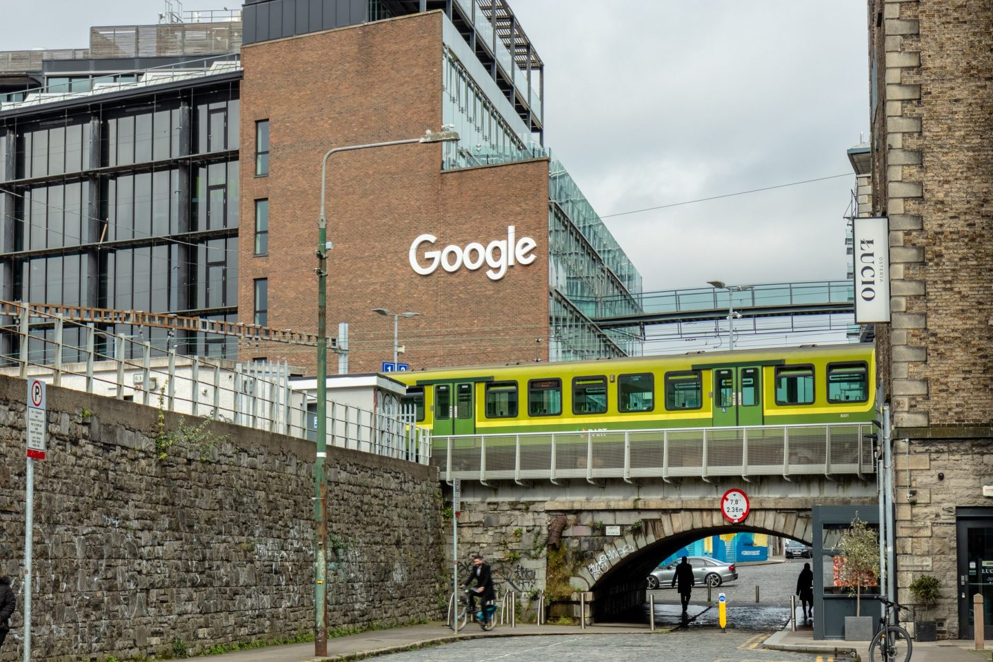 One of Googles office buildings in Dublin seen from Clanwilliam Terrace, in Grand Canal Dock.