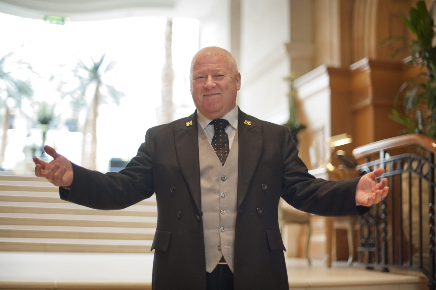 Concierge at luxury hotel