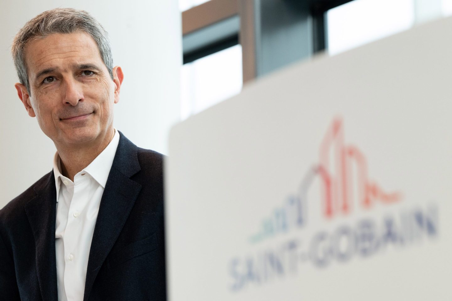 Benoit Bazin, Chairman and CEO of Saint-Gobain, in La Defense business district in Paris, France, on Jan. 9, 2024.