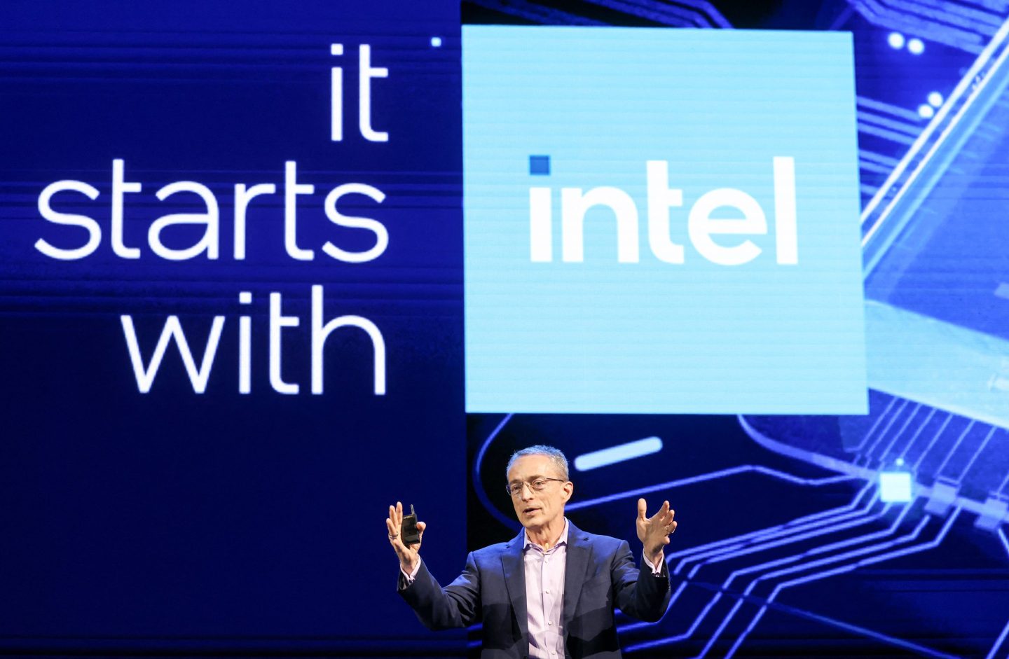 Intel CEO Pat Gelsinger speaks