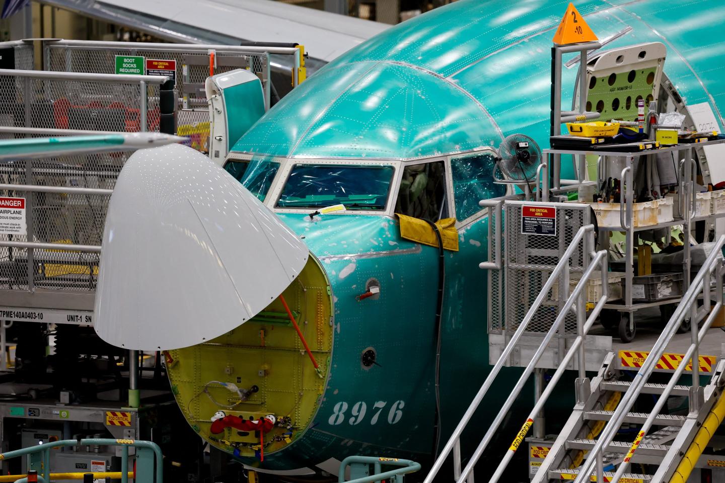 Boeing 737 being assembled