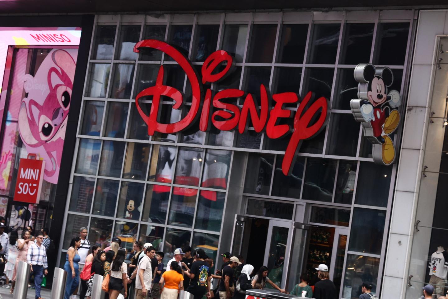 Disney logo is seen in New York City