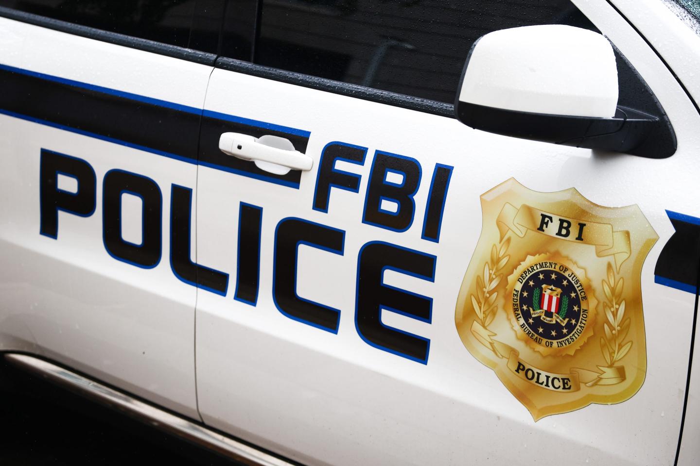 FBI Police insignia on a car in Washington D.C.