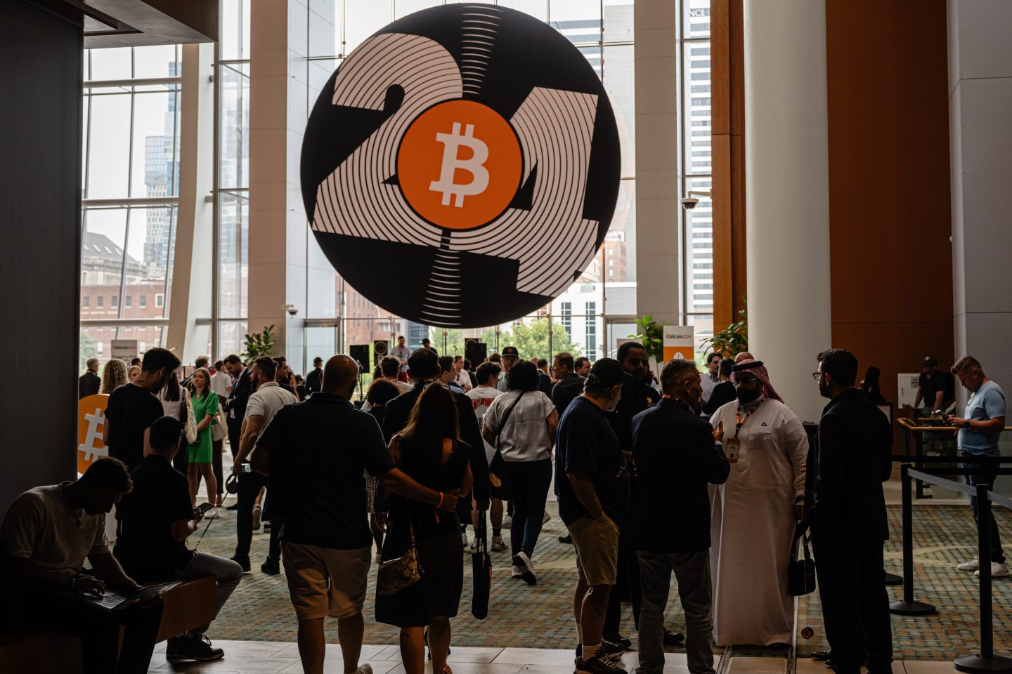 Crypto enthusiasts gather at Bitcoin Conference in Nashville in July 2024.