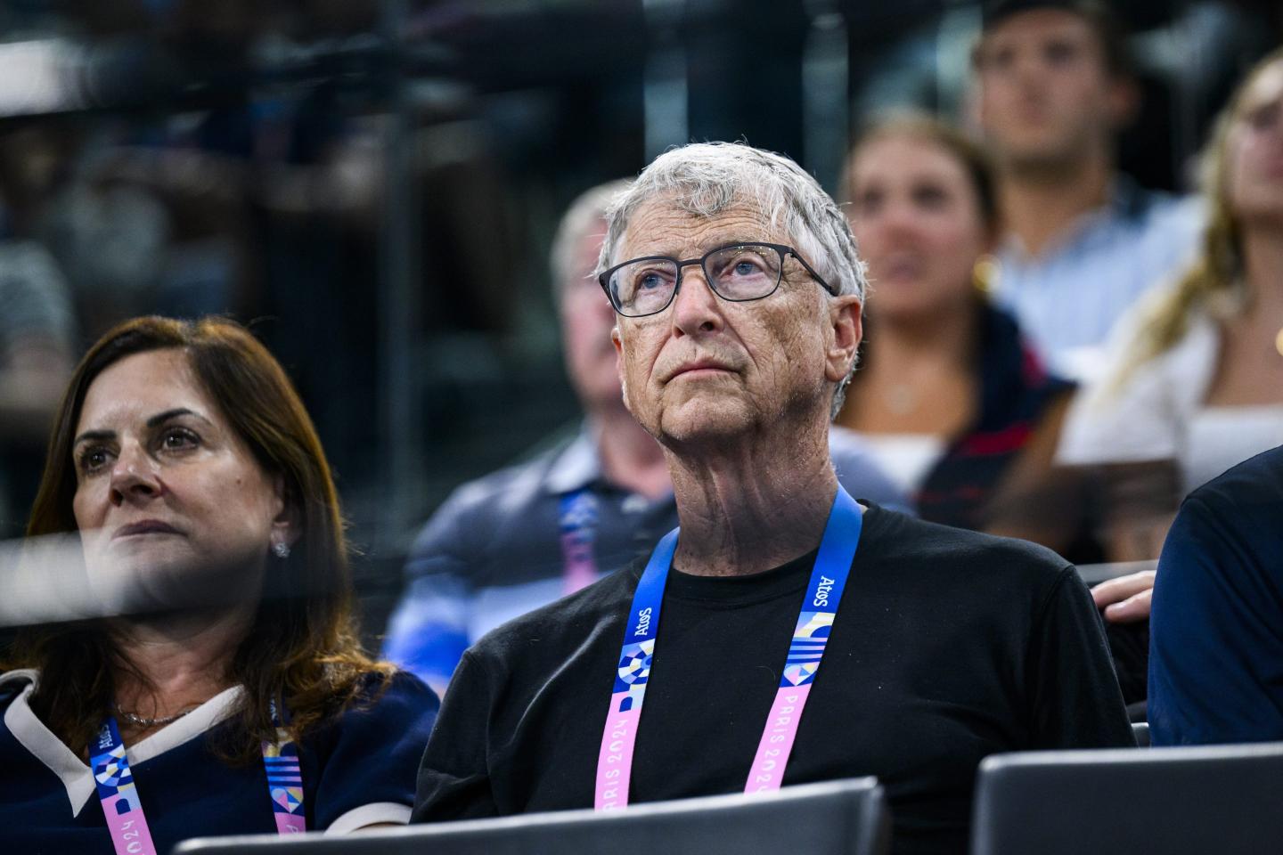 Bill Gates is seen in the stands