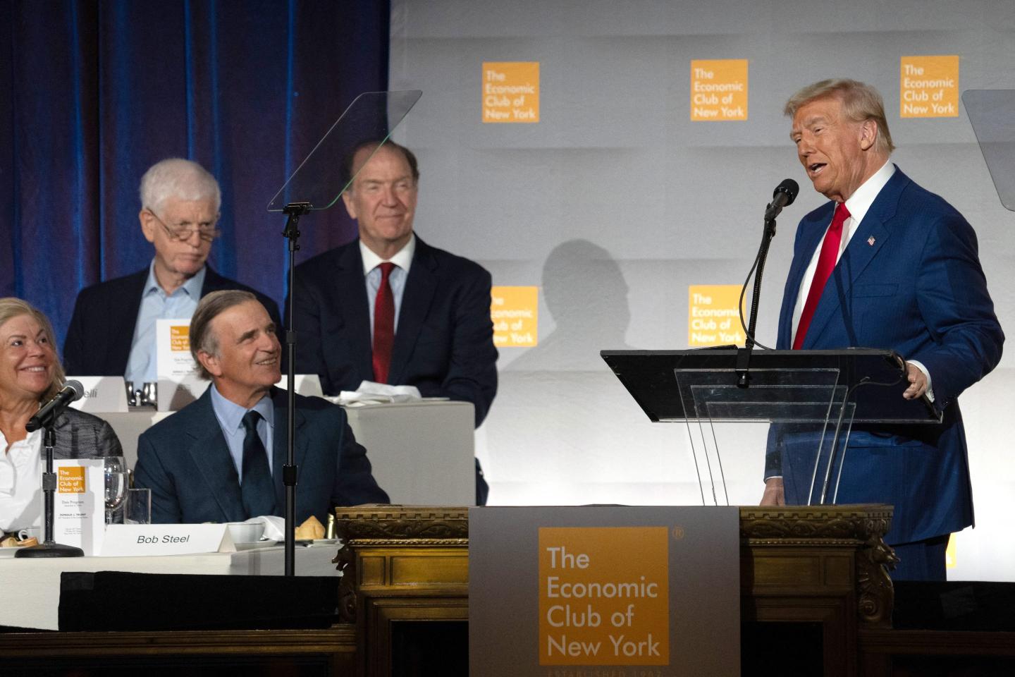 Former US President and Republican presidential candidate Donald Trump