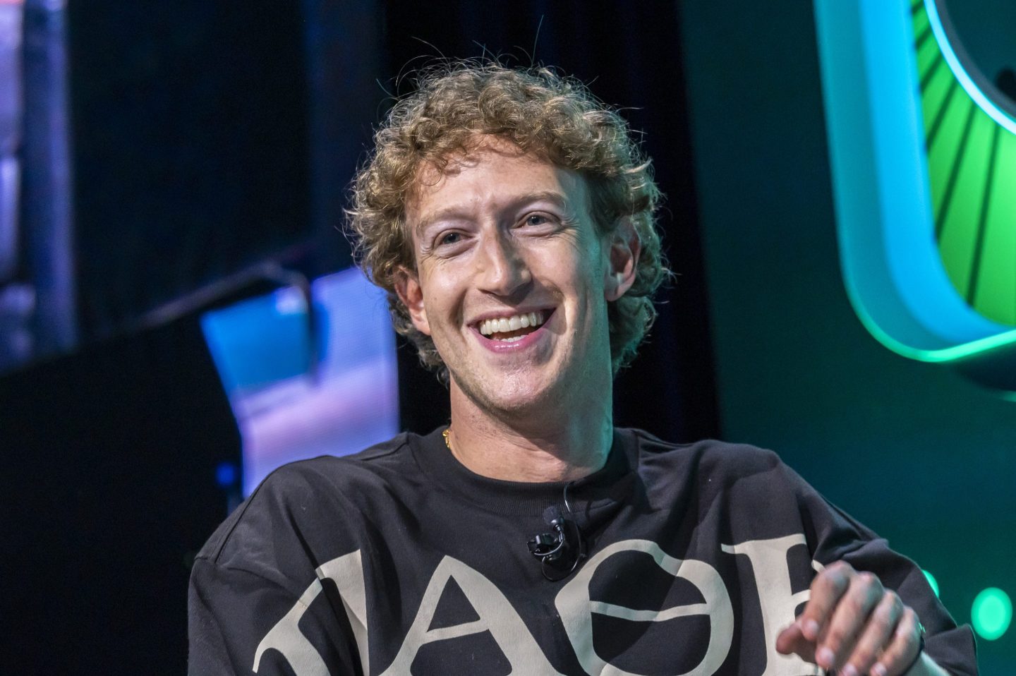 Mark Zuckerberg, chief executive officer of Meta Platforms Inc., during the Acquired LIVE event at the Chase Center in San Francisco, California, US, on Tuesday, Sept. 10, 2024.