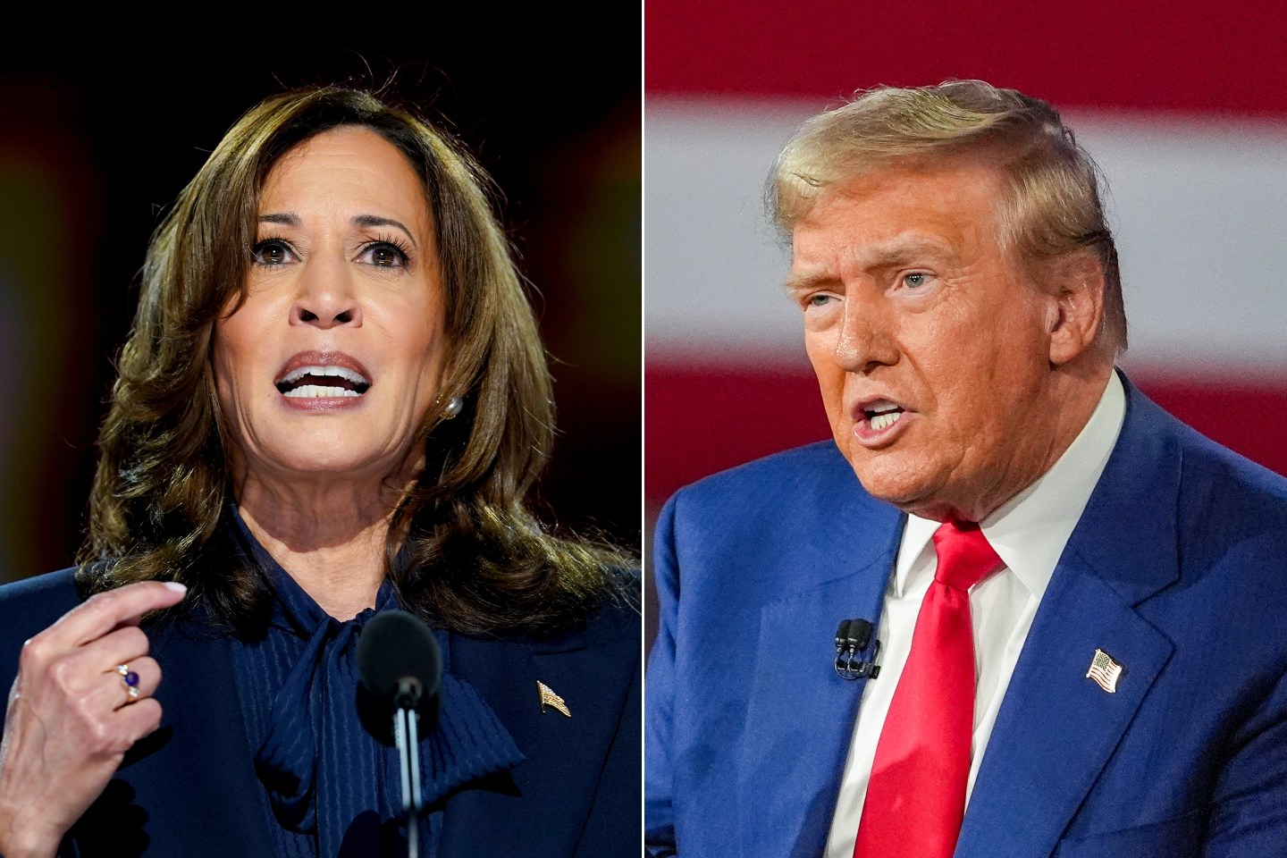 Kamala Harris and Donald Trump will square off in a debate Monday night.