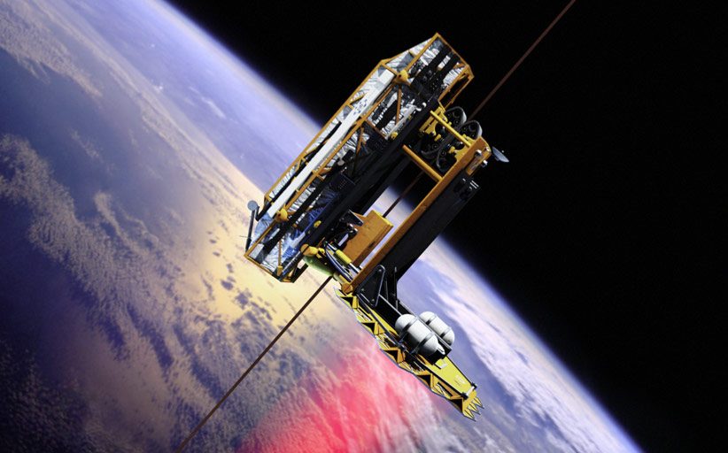 Bradley Edwards came up with a space elevator design for NASA a quarter of a century ago. His new company is in the process of rounding up funding to make carbon nanotubes, which would eventually form the elevator's tether.