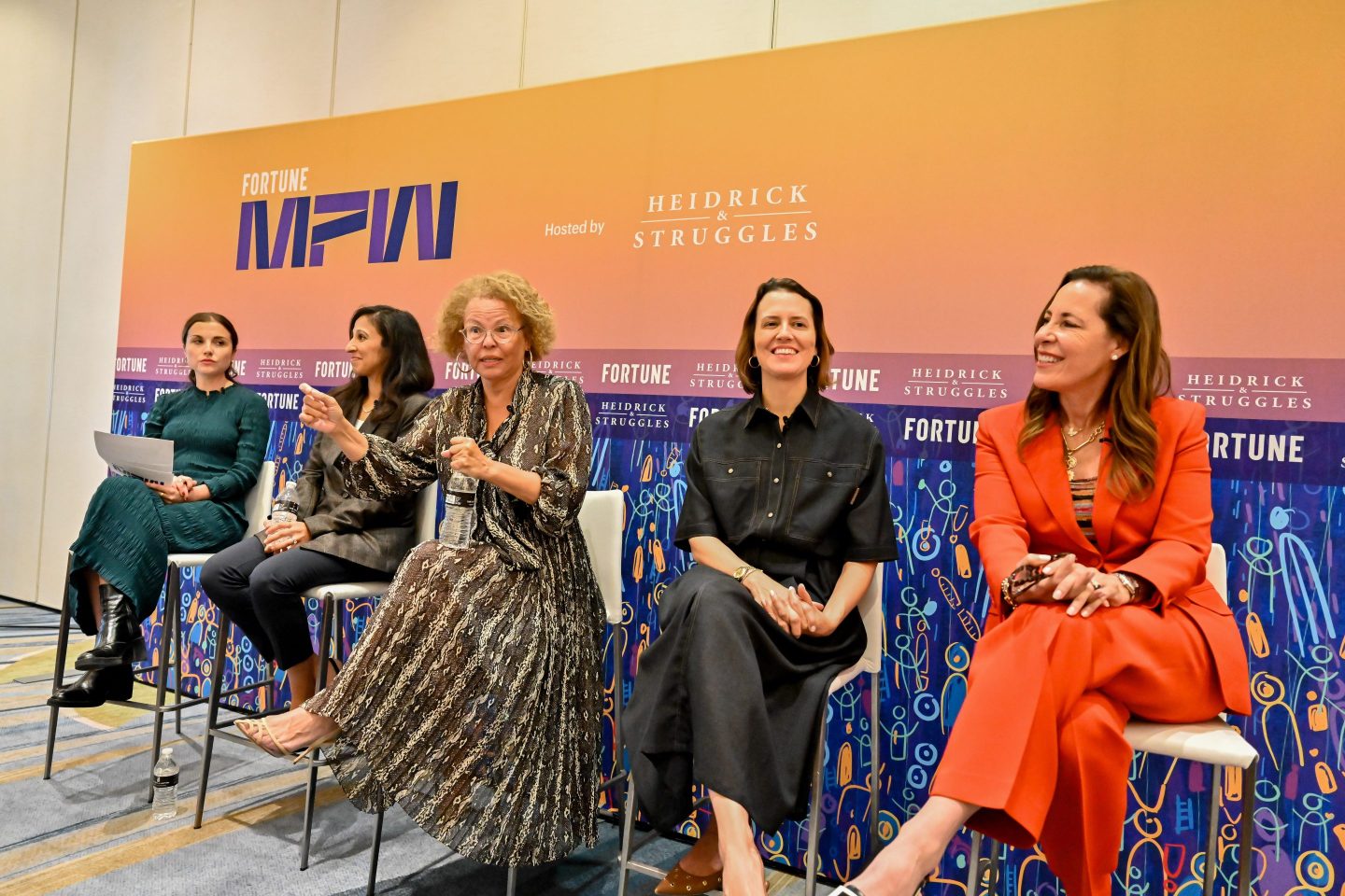 A panel at Fortune's Most Powerful Women summit.