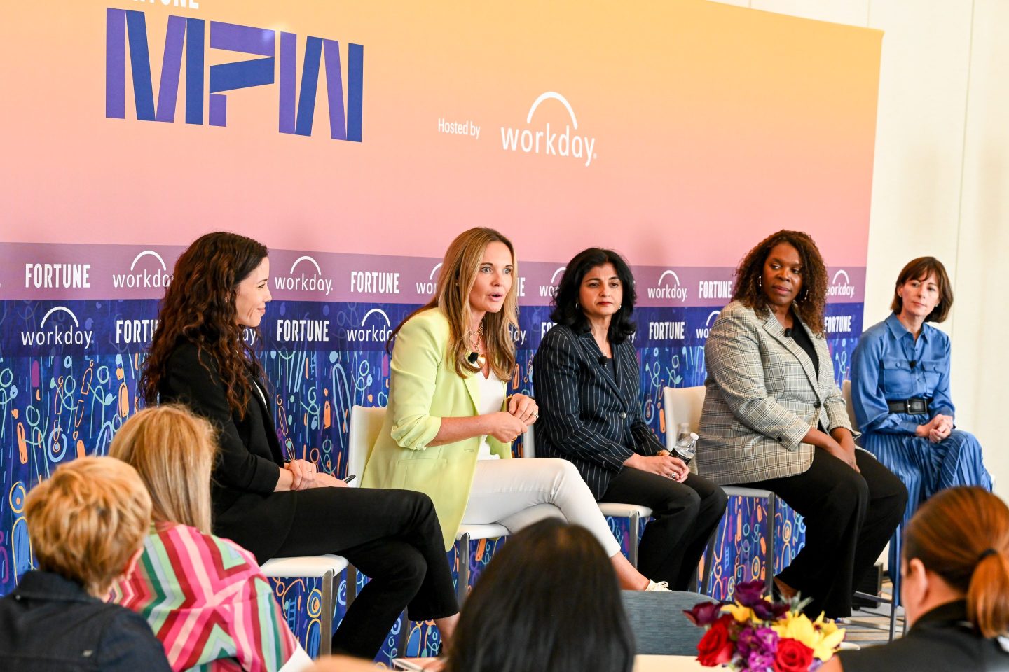 A panel at Fortune's Most Powerful Women summit.