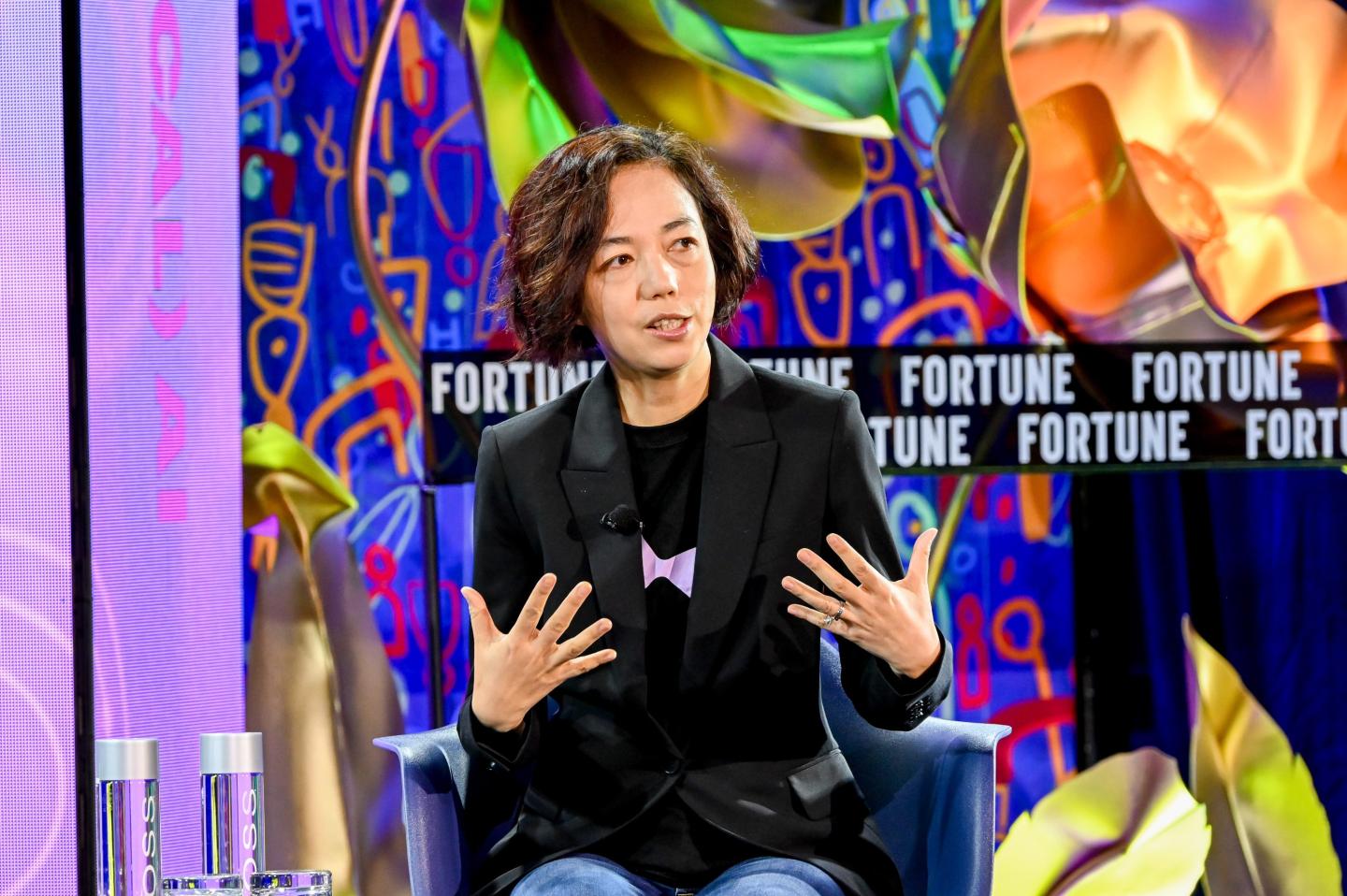 Fei-Fei Li speaks at conference