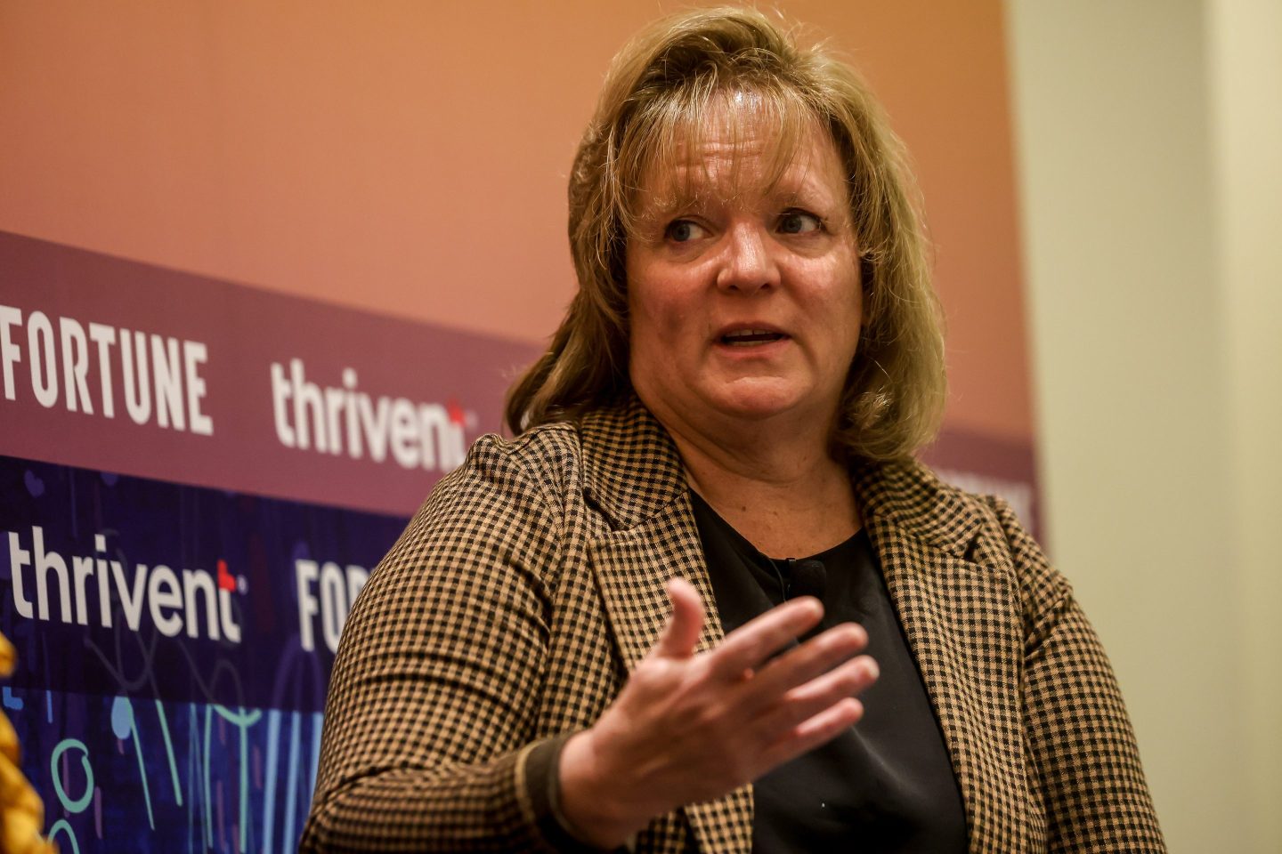 Lori Flees, CEO of Valvoline, at Coins2Day's Most Powerful Women Summit.