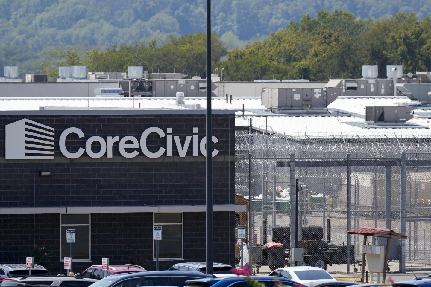 Trousdale Turner Correctional Center operated by CoreCivic is seen on Aug. 29, 2024, in Hartsville, Tenn.