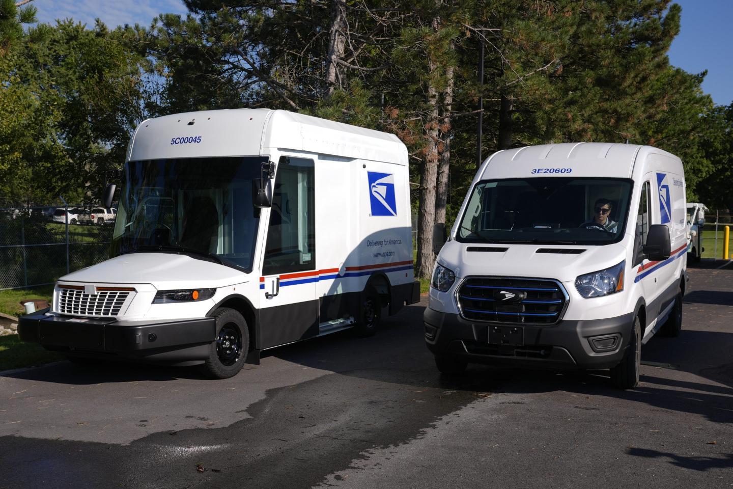 mail trucks