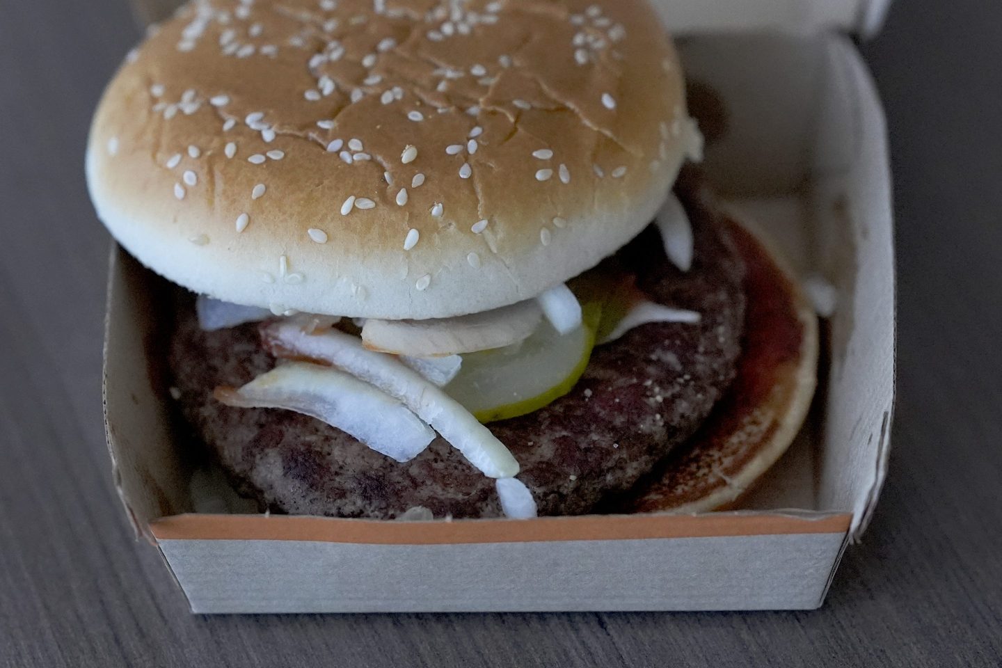 A McDonald's Quarter Pounder sandwich purchased on Oct. 23, 2024, in Chicago.