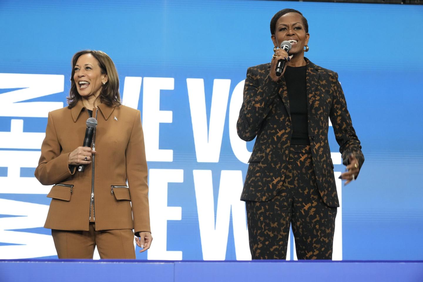 Michelle Obama and Kamala Harris