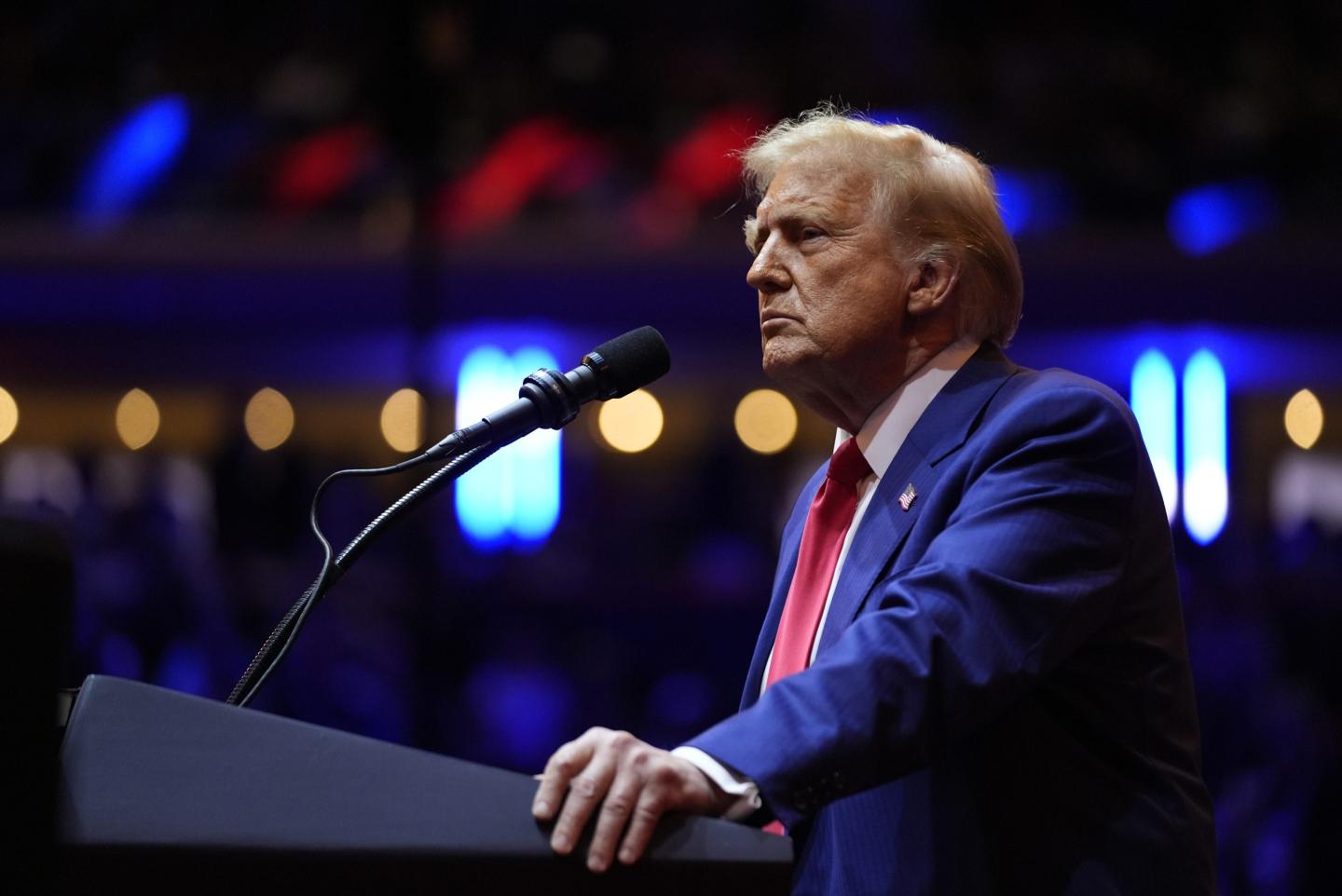 Puerto Rico labelled a ‘floating island of garbage’ at Trump’s Madison Square Garden rally as campaign enters final stretch