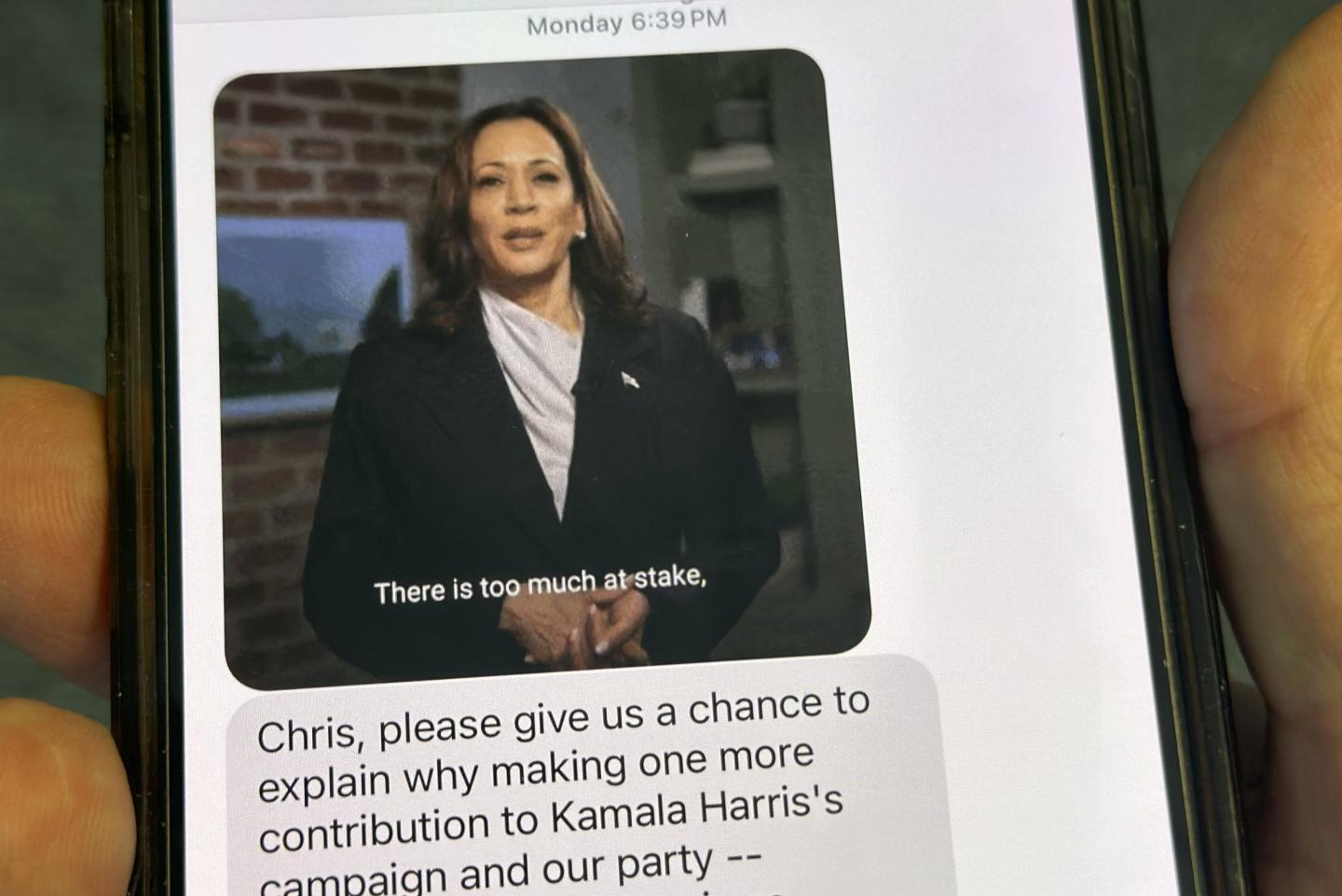 Ping! Americans are getting showered ‘all day, every day’ with Harris and Trump texts in campaign’s last days