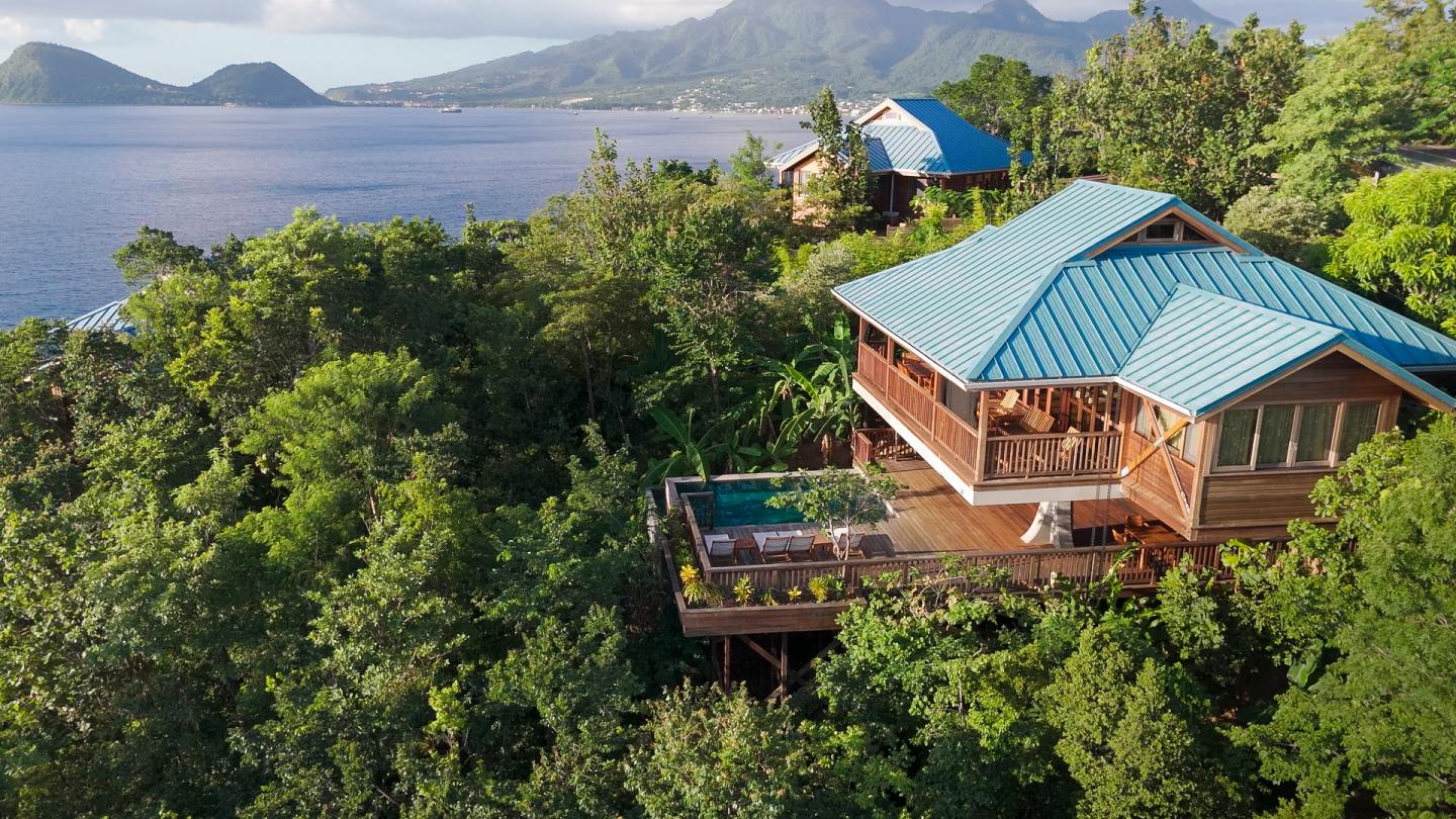 This $1.4 million luxury villa offers breathtaking views, a private plunge pool—and citizenship in the Caribbean