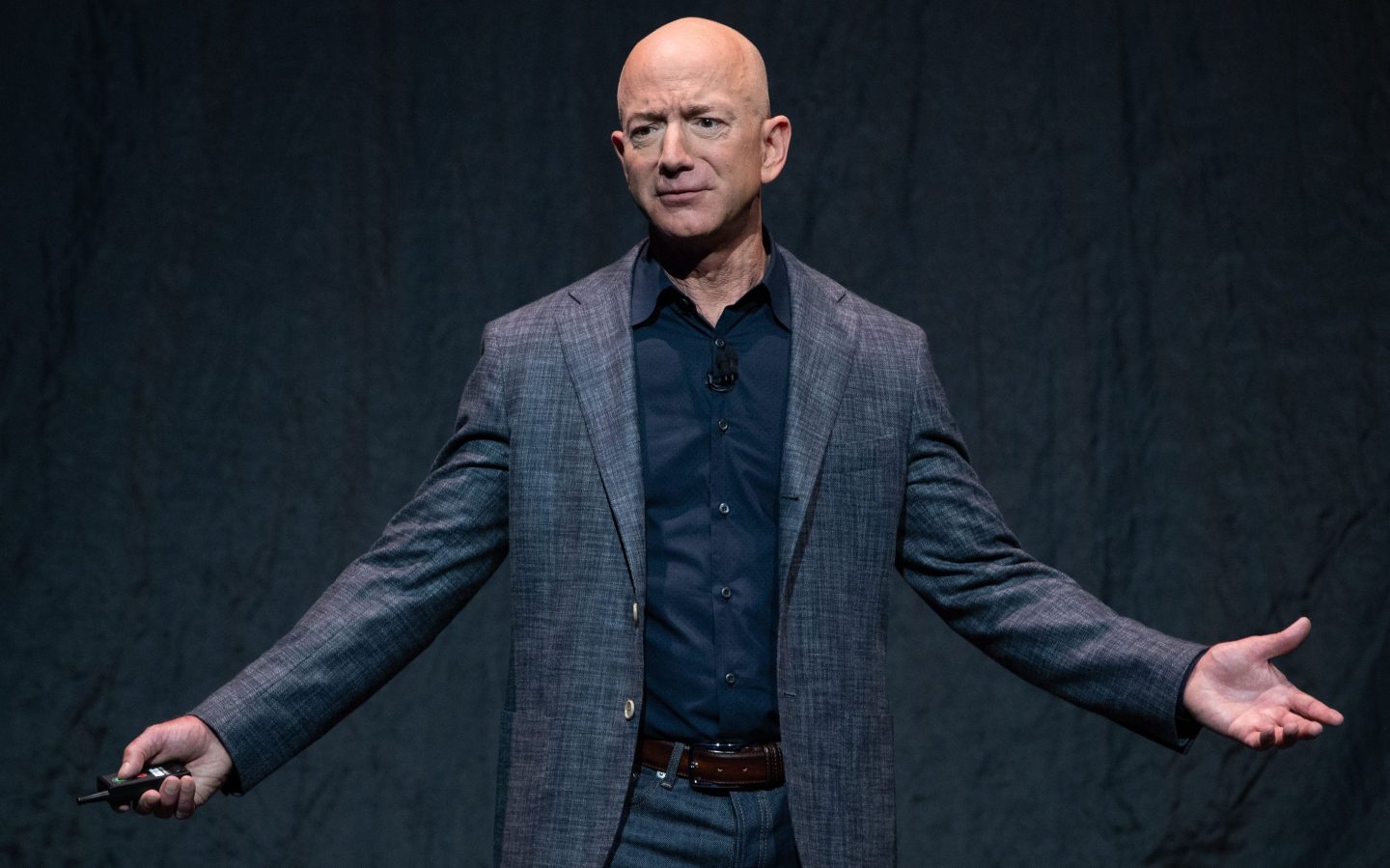The most wealthy men in the U.S. can't agree on who the next president should be. Pictured: Amazon founder Jeff Bezos