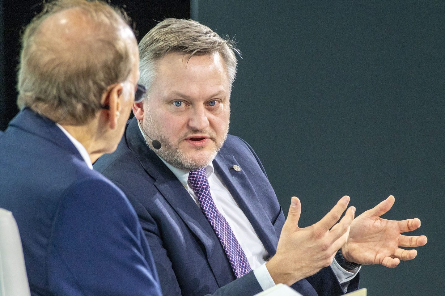Global Vice Chairman, Daniel Yergin, left, with BP plc Chief Executive Officer Murray Auchincloss.