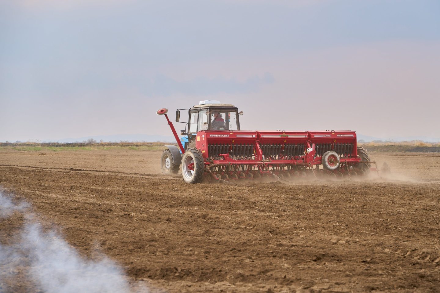 A seeder at a farm