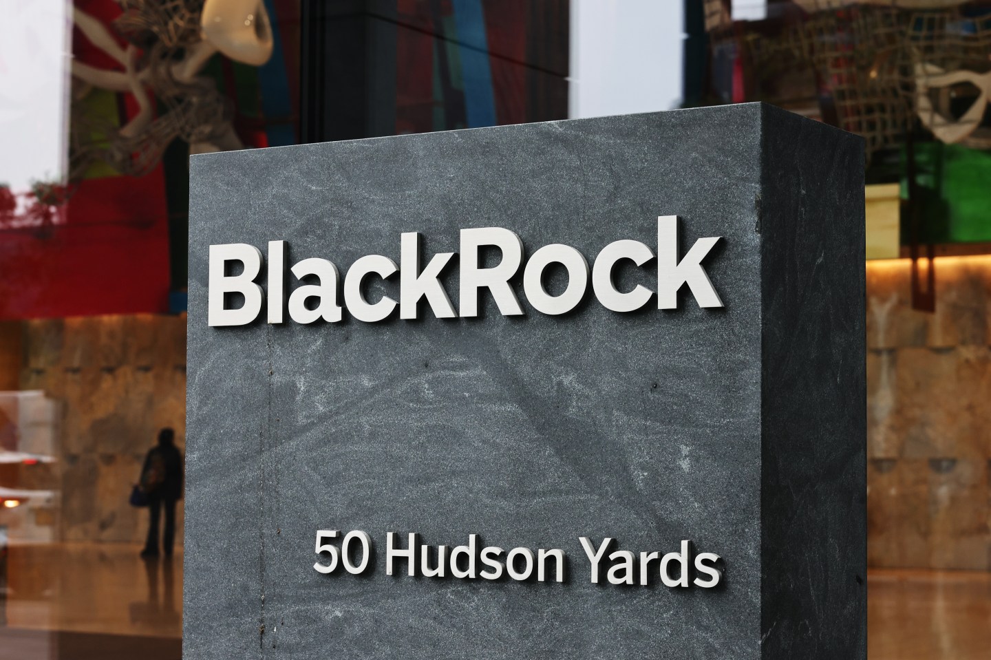The BlackRock headquarters is located in Hudson Yards, New York