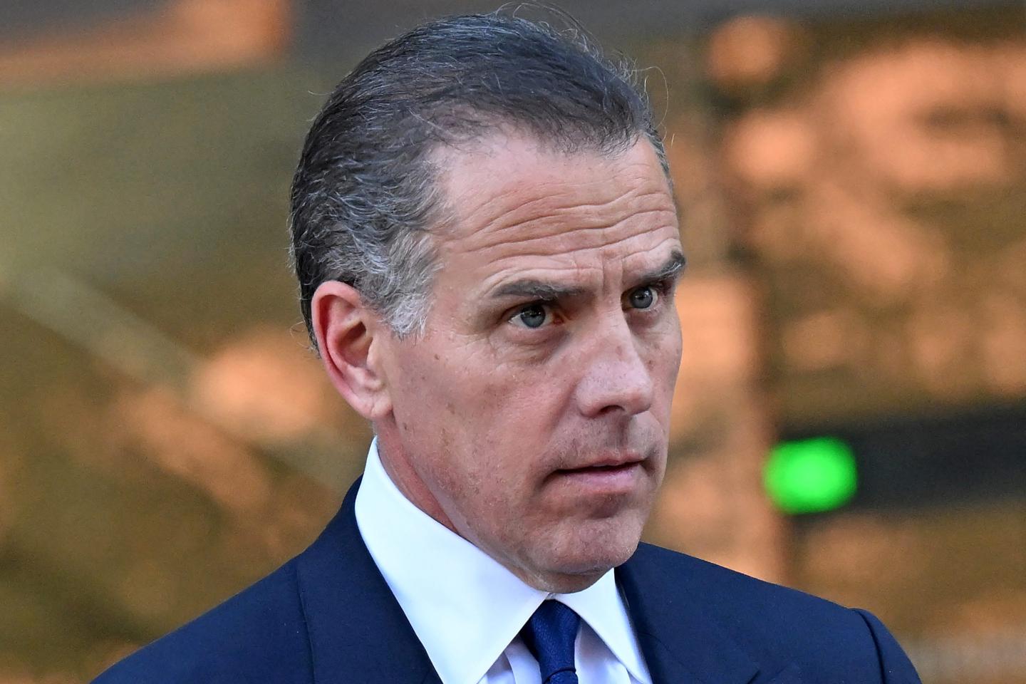 A close-up shot of Hunter Biden