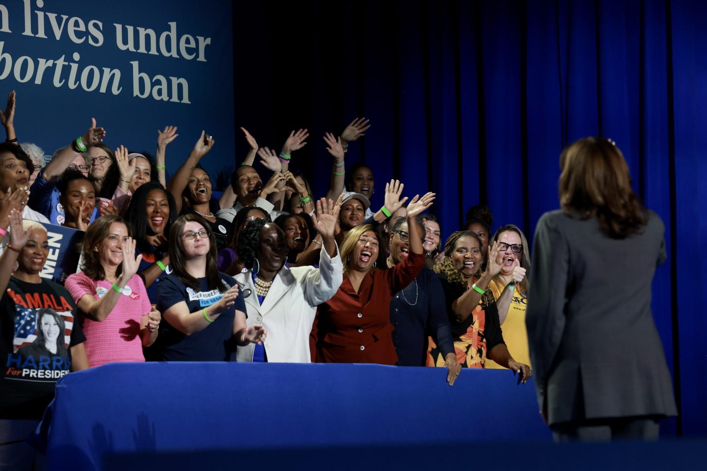 Democratic presidential nominee, U.S. Vice President Kamala Harris