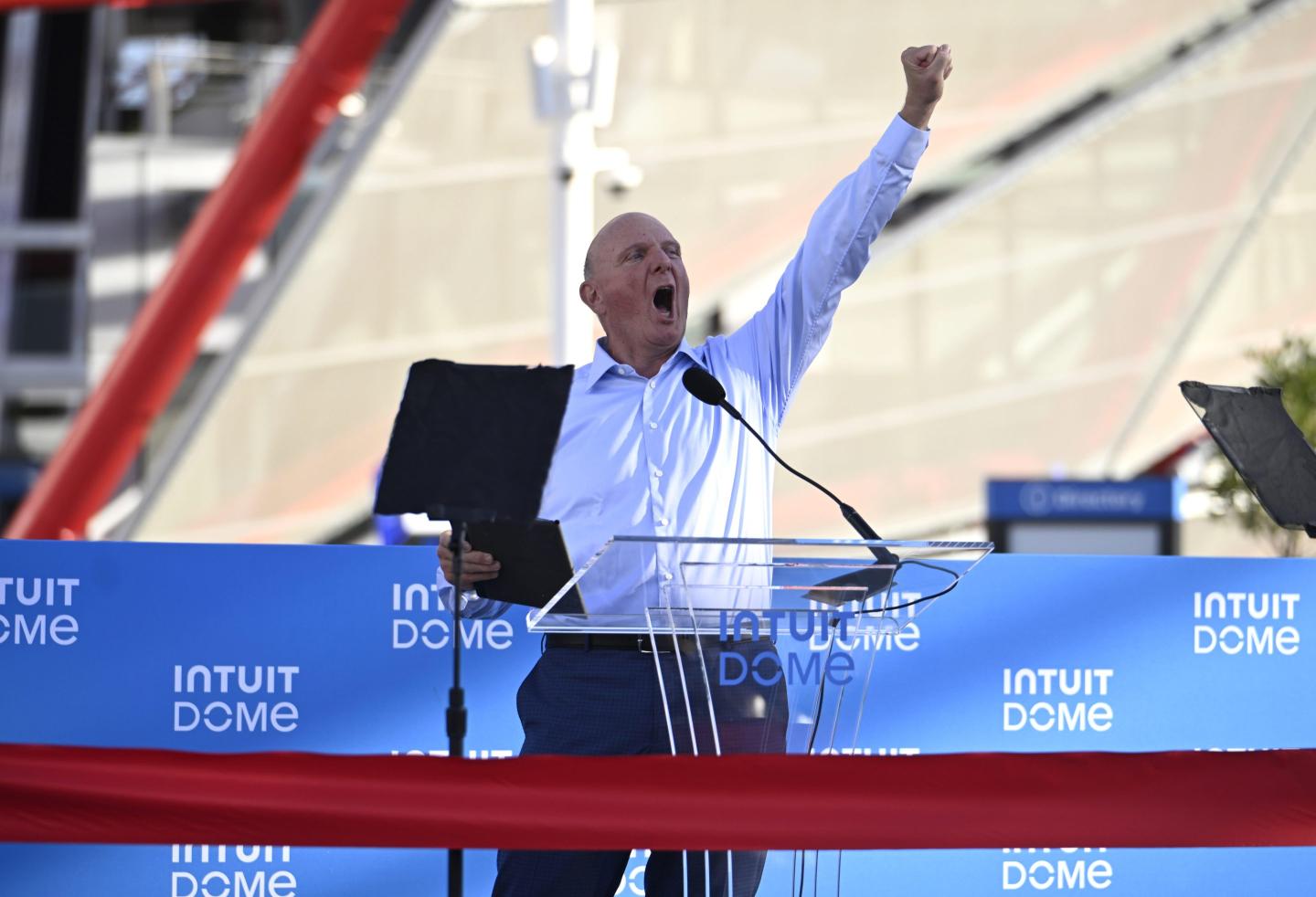 Steve Ballmer is thrilled to open his new $2 billion arena for the LA Clippers