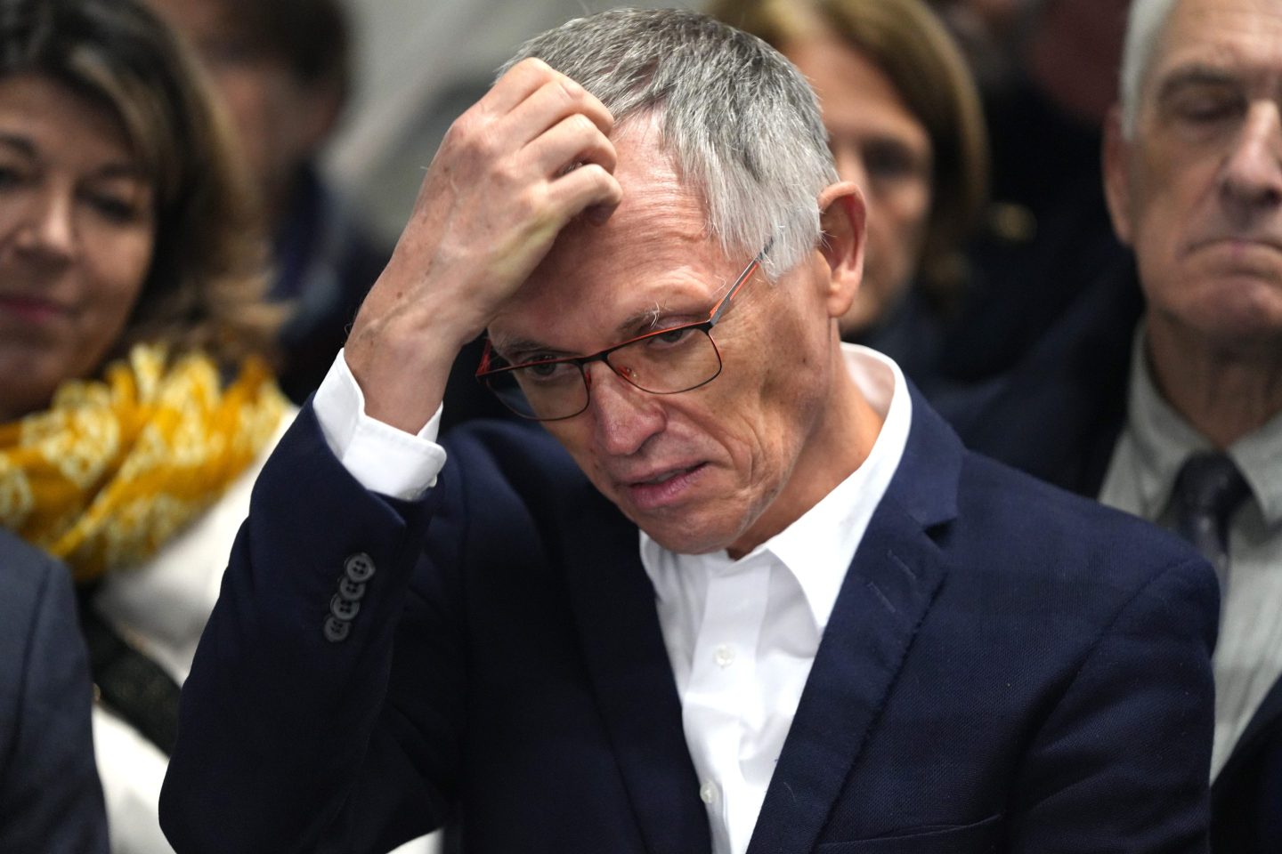 Carlos Tavares, chief executive officer of Stellantis NV, at the Stellantis auto manufacturing plant in Sochaux, France, on Thursday, Oct. 3, 2024. Stellantis is struggling with slowing and more competitive auto markets across Europe, where electric-vehicle demand is waning.