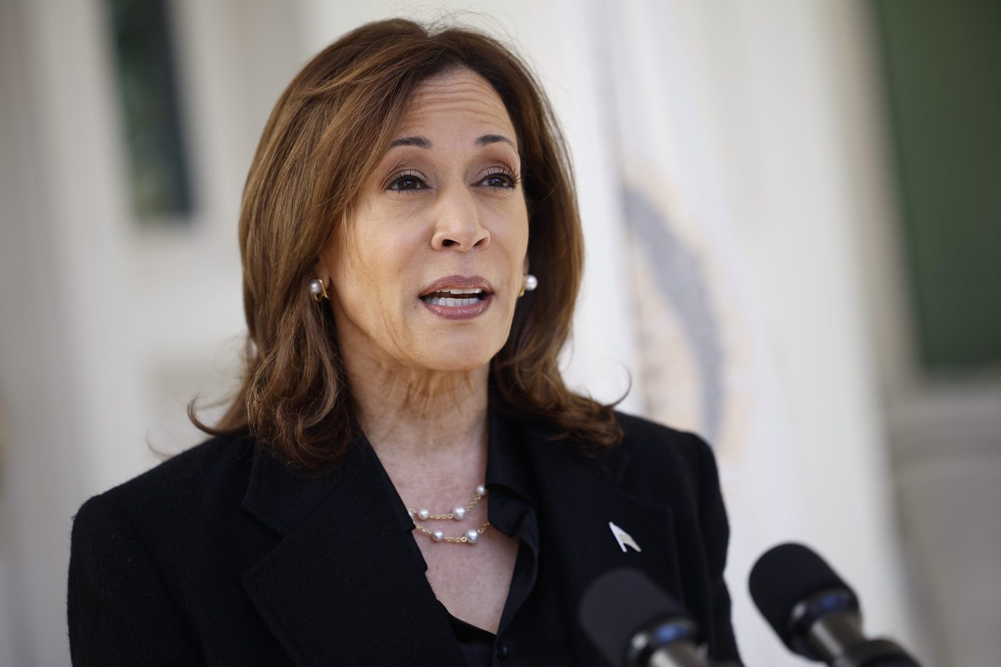 Kamala Harris at the vice president’s residence in Washington, DC, on Oct. 23.