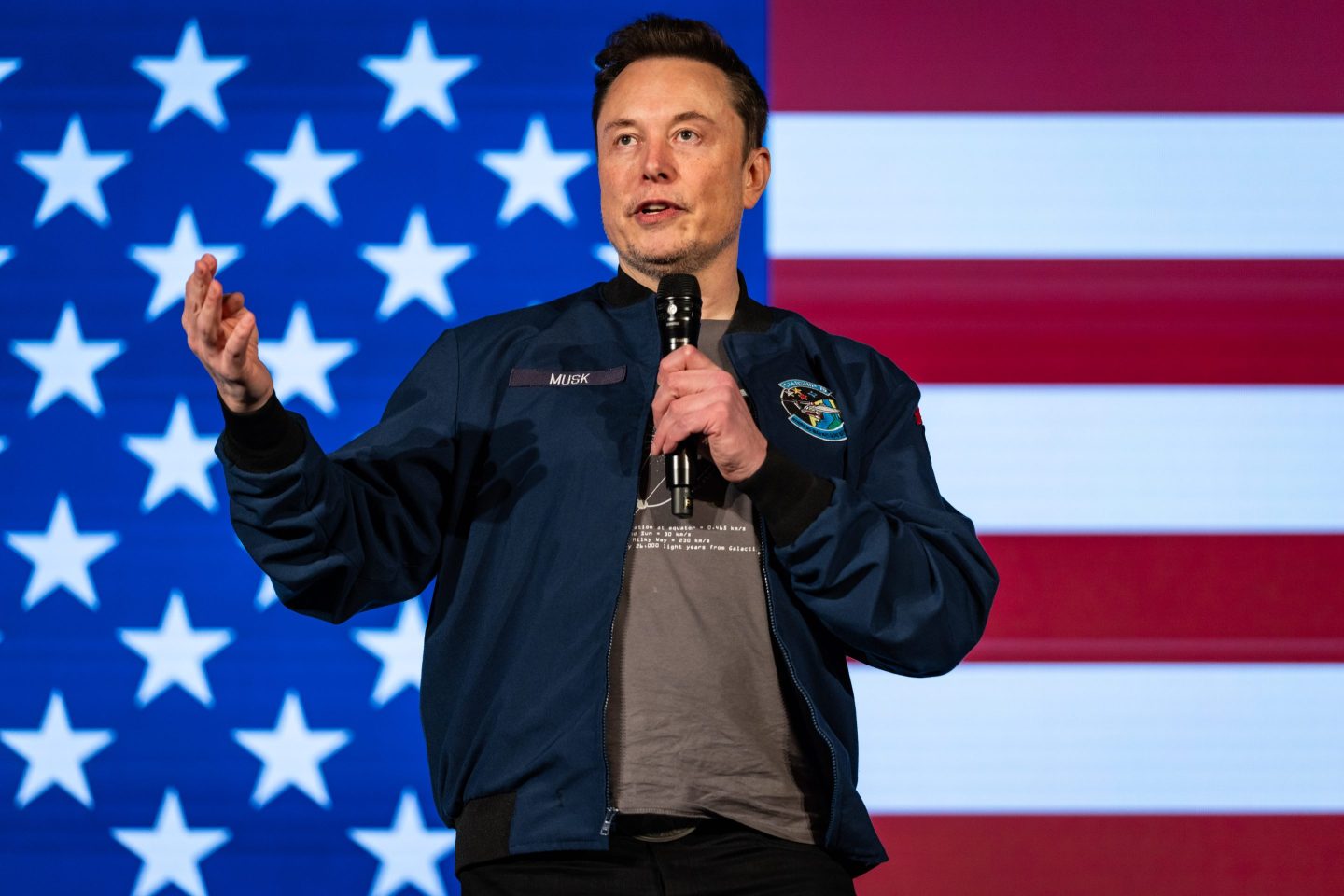Elon Musk on the campaign trail in Pennsylvania.