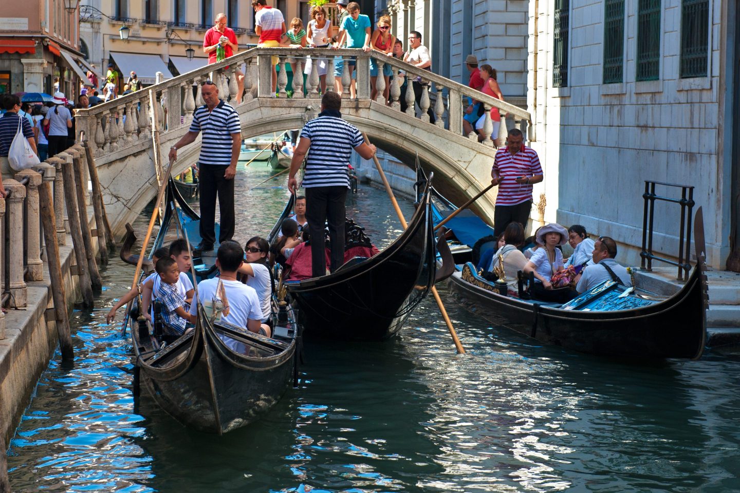 In 2023, 5.7 million people visited Venice with peak days seeing more than 80,000 arrivals. To put that in context, the historic centre of Venice now has fewer than 50,000 residents.