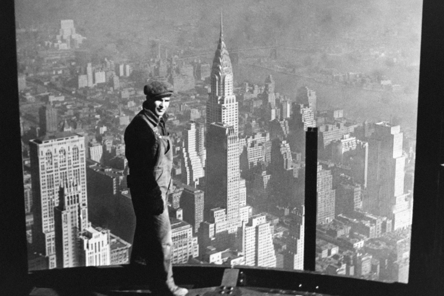 A view of New York from the Empire State Building, under construction, in 1931. The Empire State Building was famously built in just one year and 45 days—but large modern projects can take decades to complete.