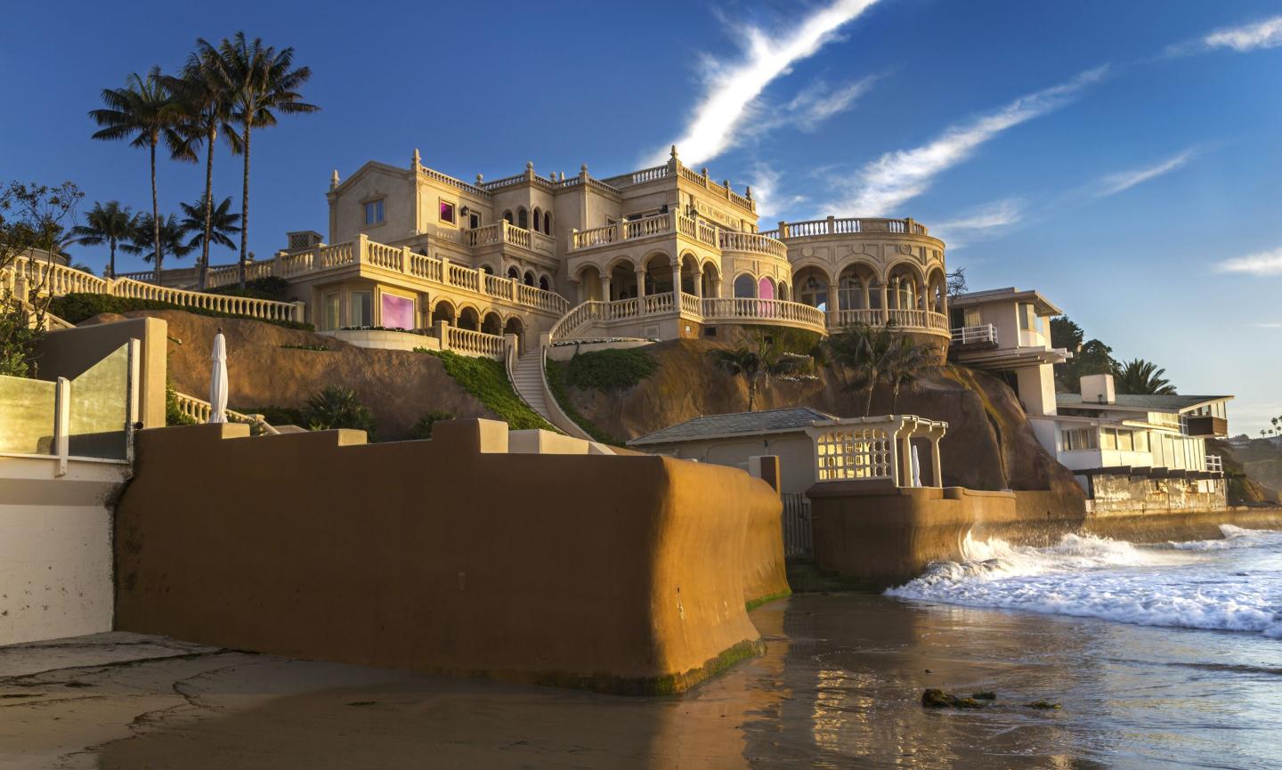 Sand Castle mansion lists for $108 million in San Diego record