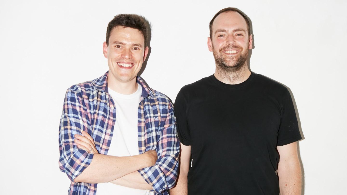 Human Native AI cofounder James Smith (left) and Jack Galilee