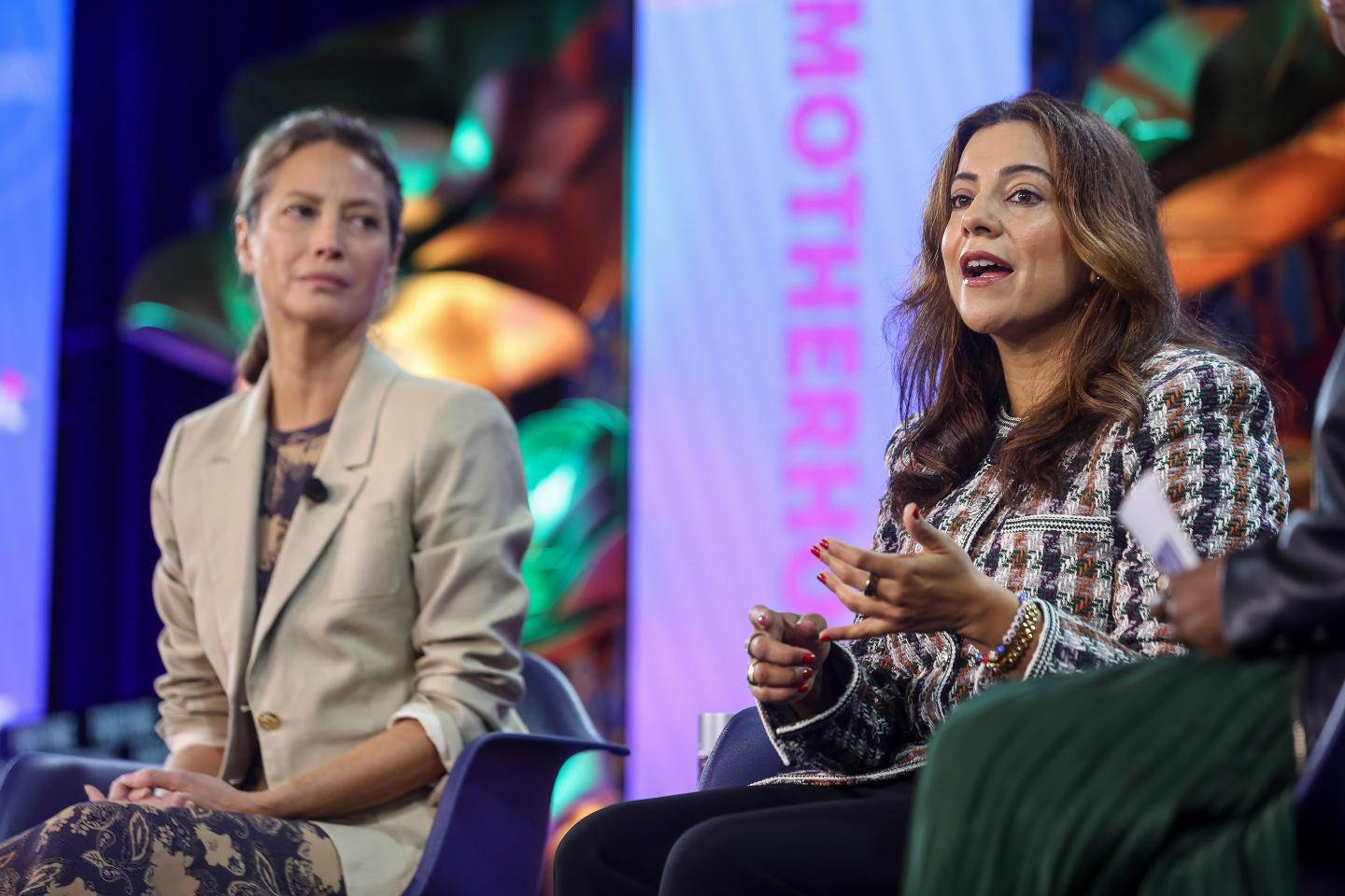 Christy Turlington Burns and Reshma Saujani
