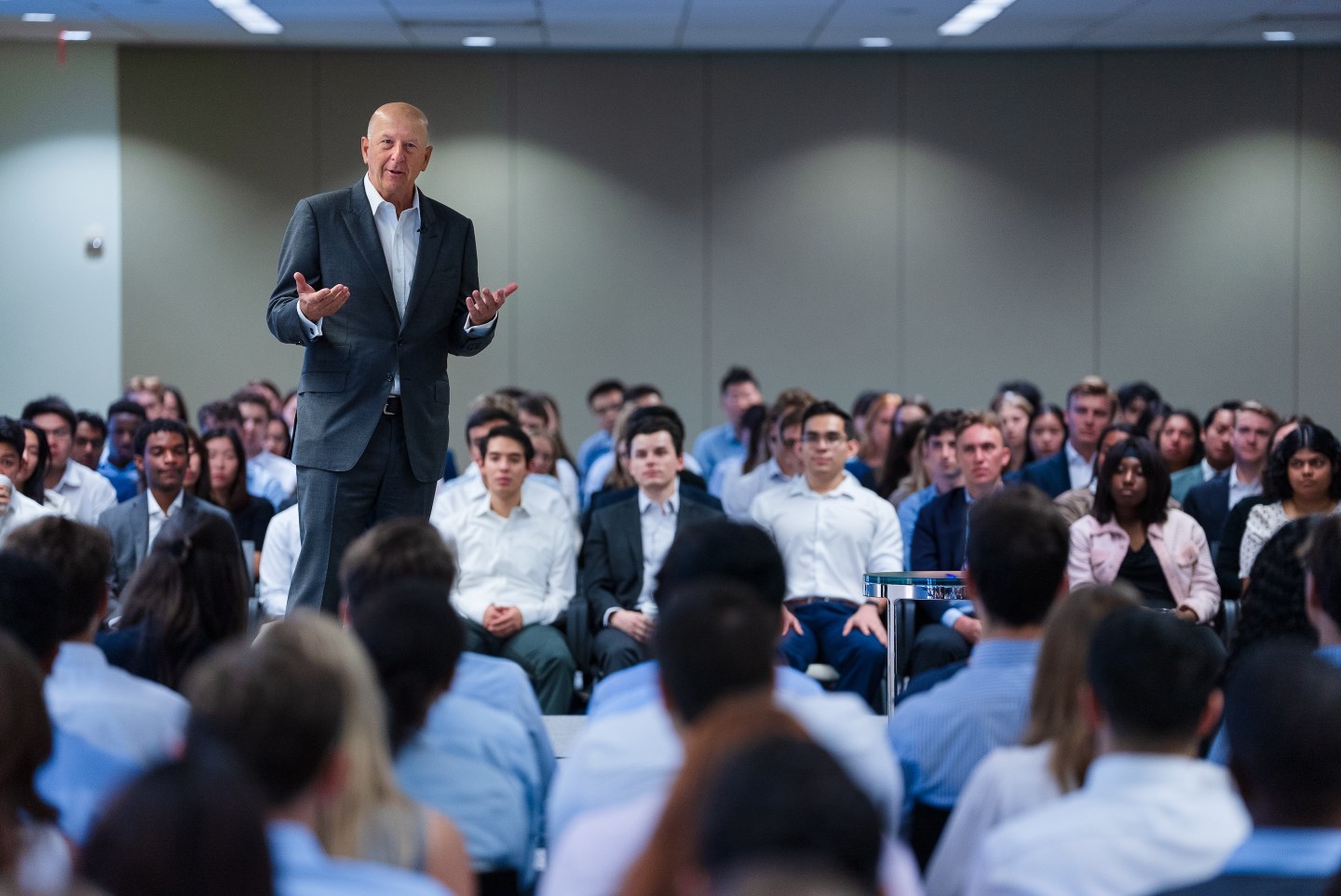 David Solomon, Goldman’s CEO, addressing the 2024 summer interns.