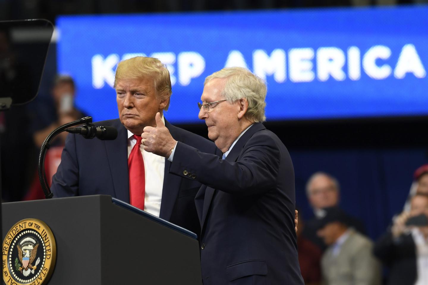 Donald Trump and Mitch McConnell