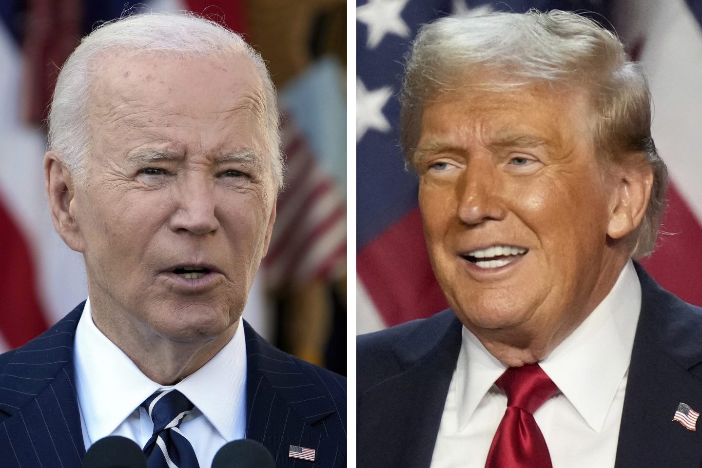 Joe Biden and Donald Trump