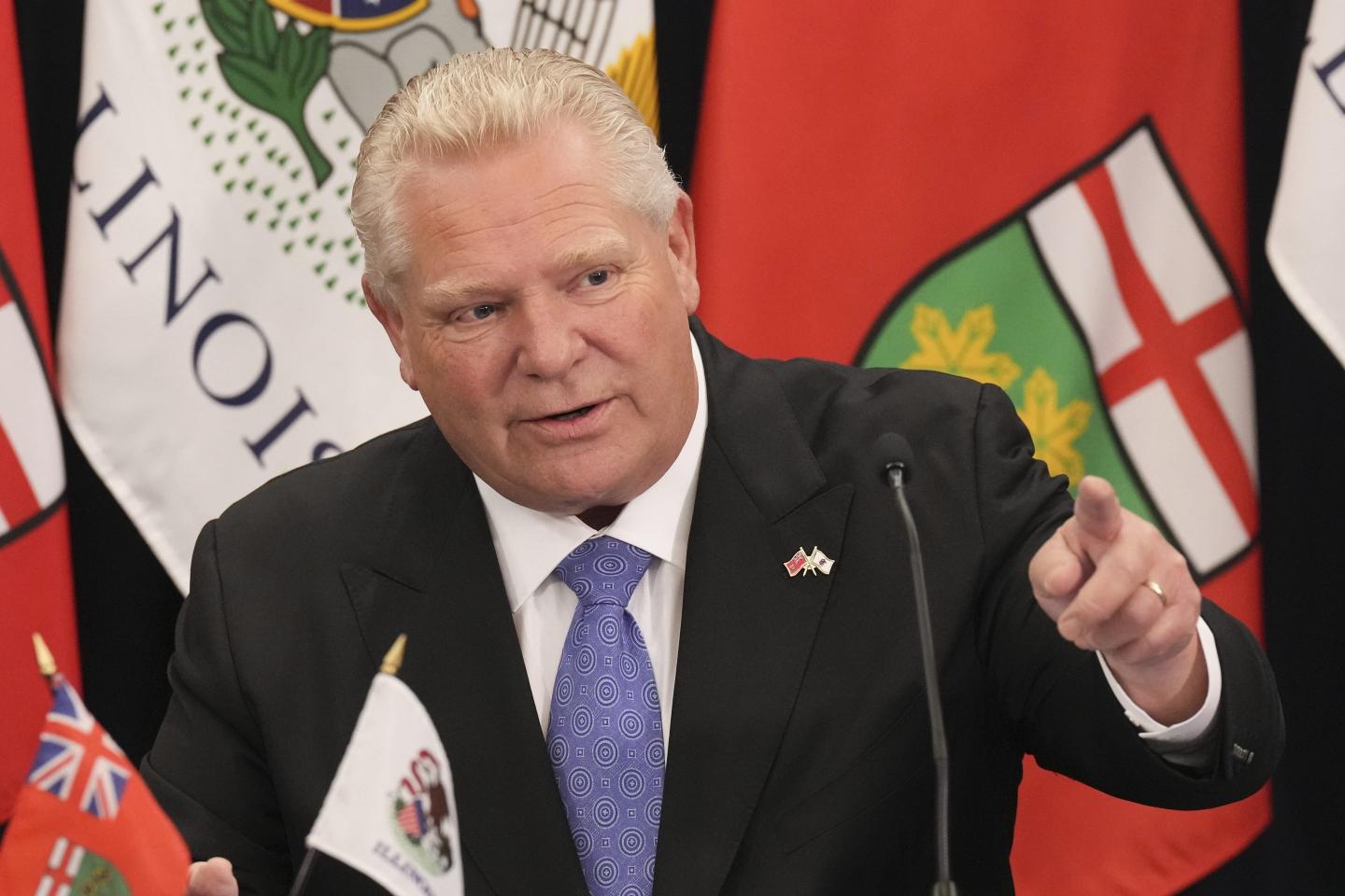 Ontario premier says energy supplies to the U.S. will be cut off if Trump imposes tariffs on Canada