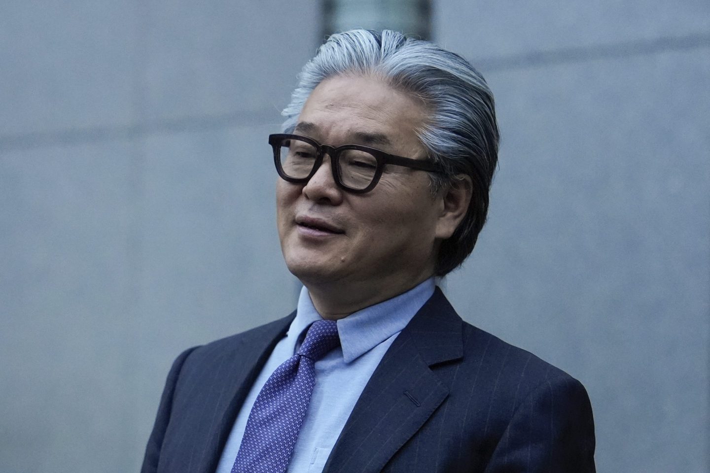 Bill Hwang, founder of Archegos Capital Management, departs federal court, on Nov. 20, 2024, in New York.