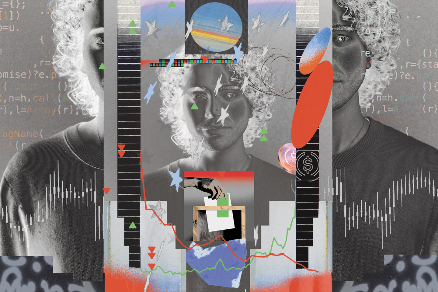 Photo collage of CEO Shayne Coplan