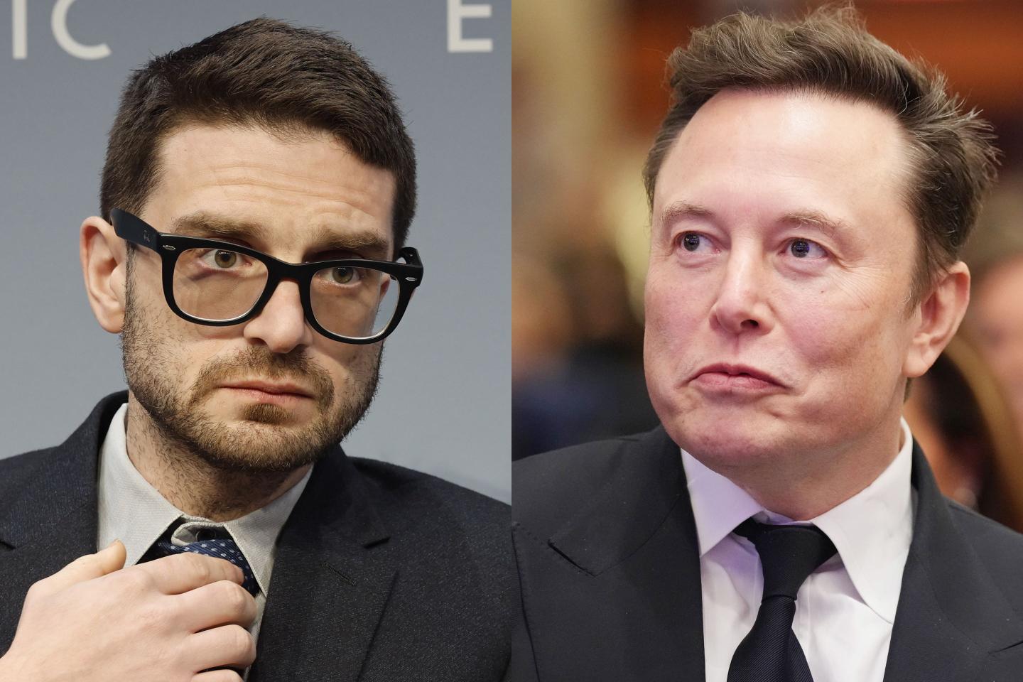 Left: Alex Soros. Right: Elon Musk.