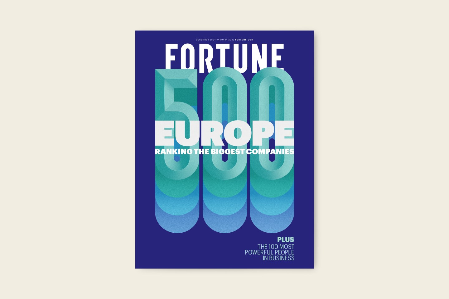 Fortune 500 Europe cover Dec 2024/Jan 2025 issue.